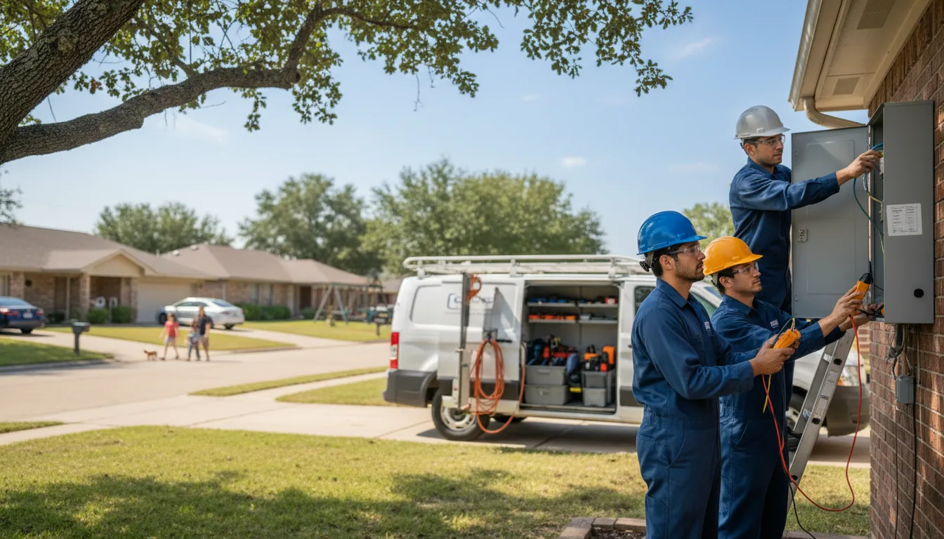 Certified electrician providing emergency electrical services in Central, LA